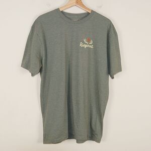 Ridgemont Outfitters Deer T Shirt Cotton Green Mens Sz XL